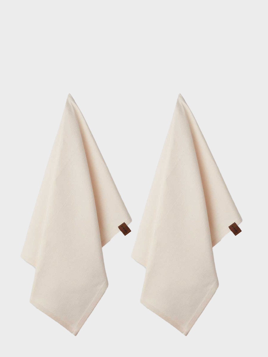 HUMDAKIN Bio Geschirrtuch - 2er Pack Organic textiles 029 Shell
