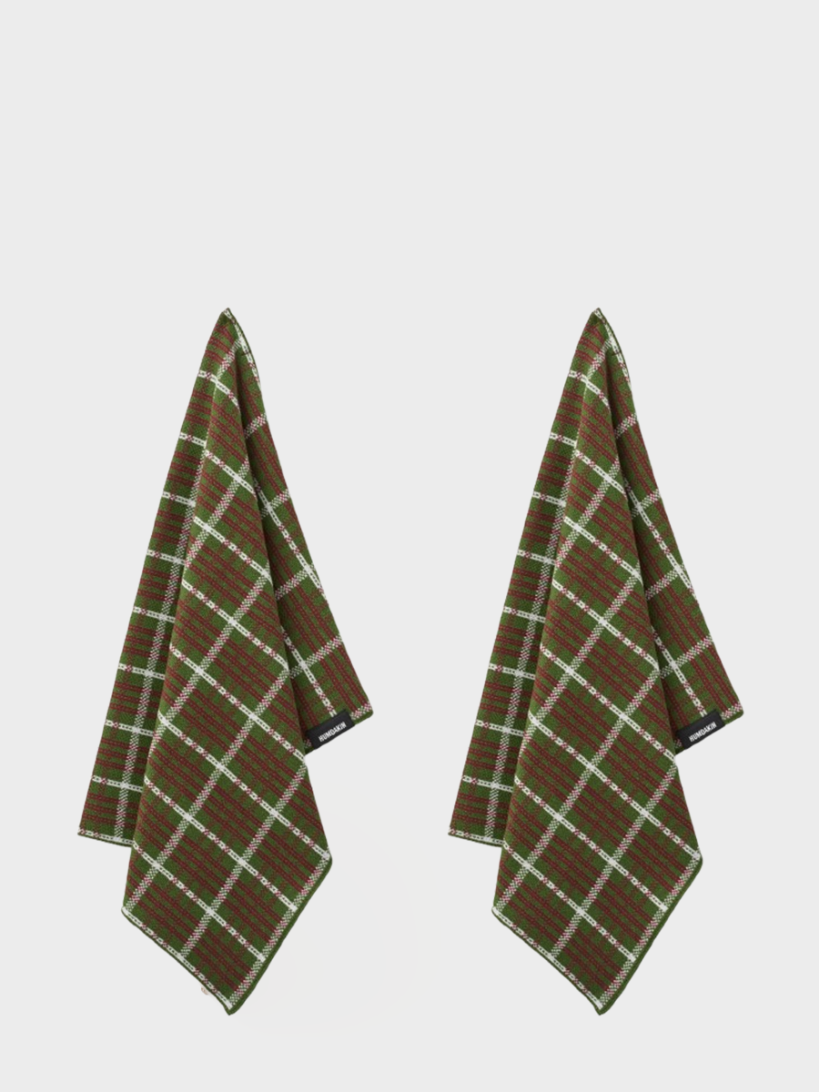 HUMDAKIN Bio Geschirrtuch - 2er Pack Organic textiles 245 Festive Forest