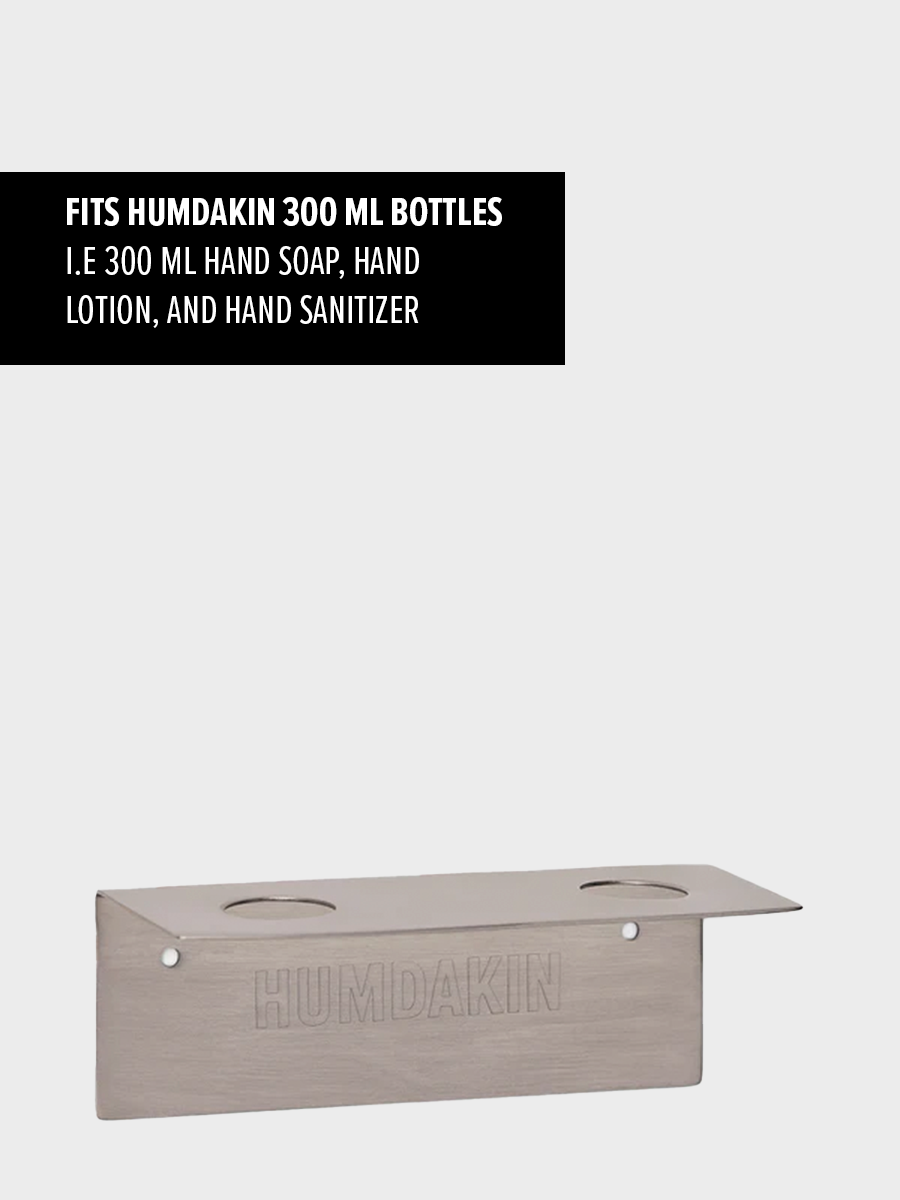 HUMDAKIN Seifenspender-Wandhalterung - 300 ml - doppelt Edelstahl Diverse 117 Steel