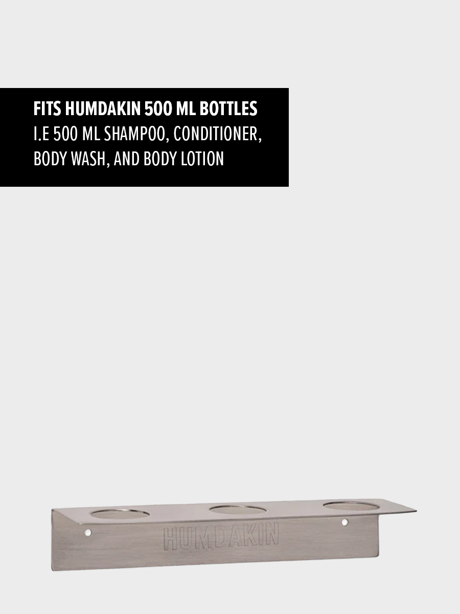 HUMDAKIN Seifenspender-Wandhalterung - 500 ml - dreifach Edelstahl Diverse 117 Steel