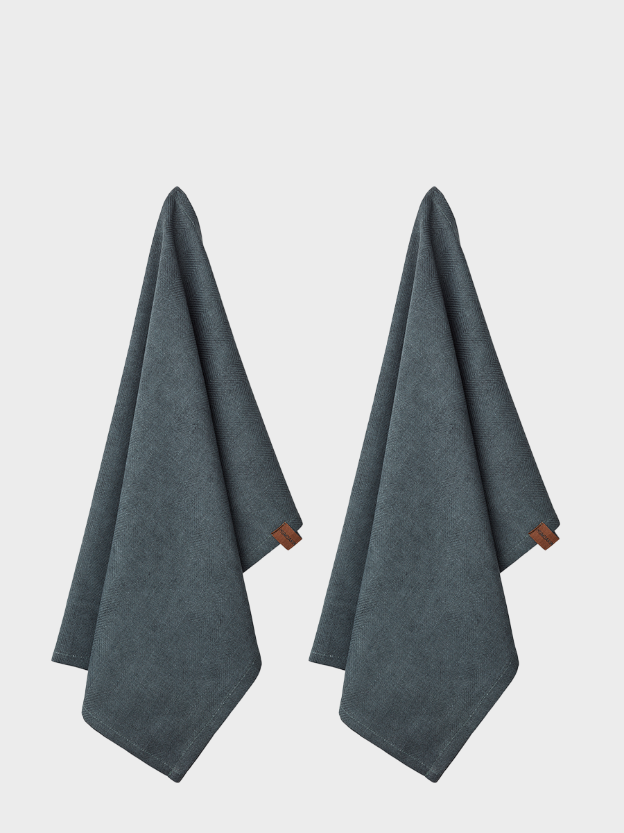 HUMDAKIN Bio Geschirrtuch - 2er Pack Organic textiles 03 Green Seaweed
