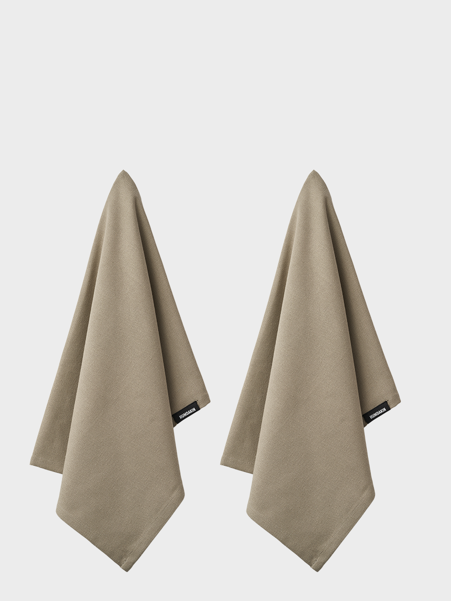 HUMDAKIN Bio Geschirrtuch - 2er Pack Organic textiles 026 Oak