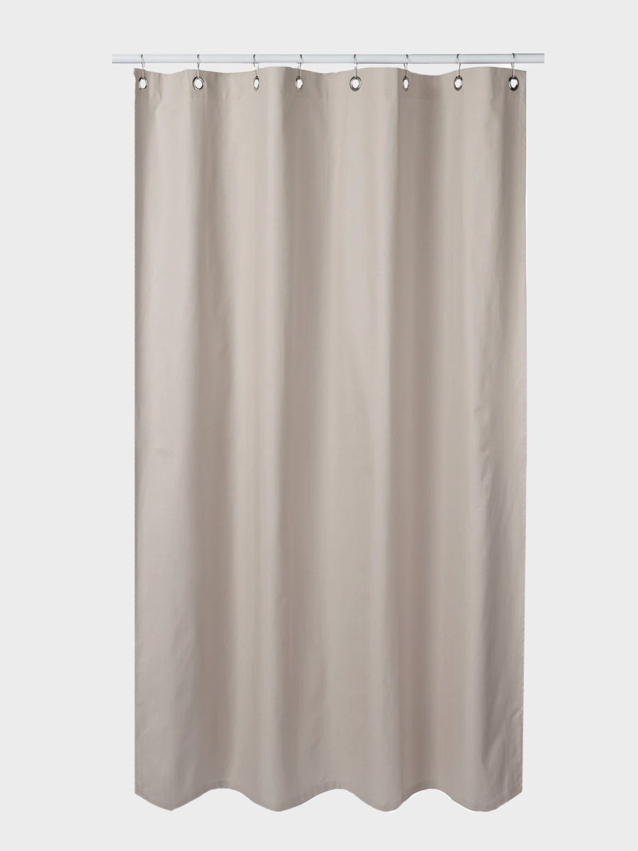HUMDAKIN Duschvorhang Organic Textiles 01 Light Stone