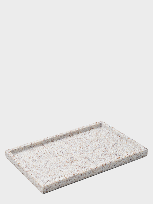 HUMDAKIN Terrazzo Tablett  - rechteckig Terrazzo 00 Neutral/No color