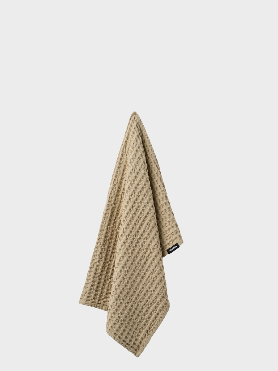HUMDAKIN Badetuch - Waffle Organic textiles 01 Light Stone