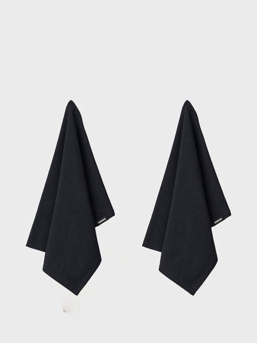 HUMDAKIN Bio Geschirrtuch - 2er Pack Organic Textiles 020 Coal