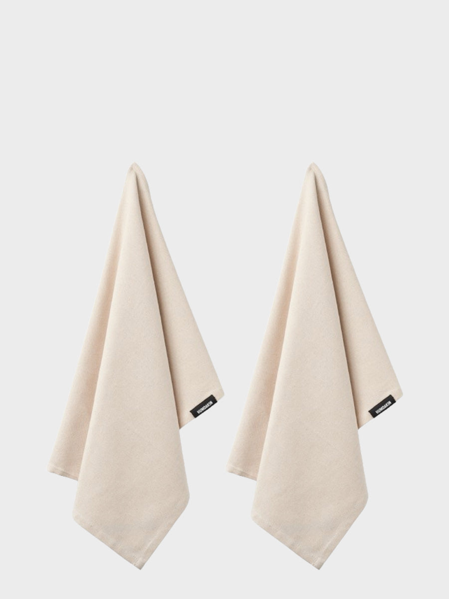HUMDAKIN Bio Geschirrtuch - 2er Pack Organic Textiles 229 Undyed