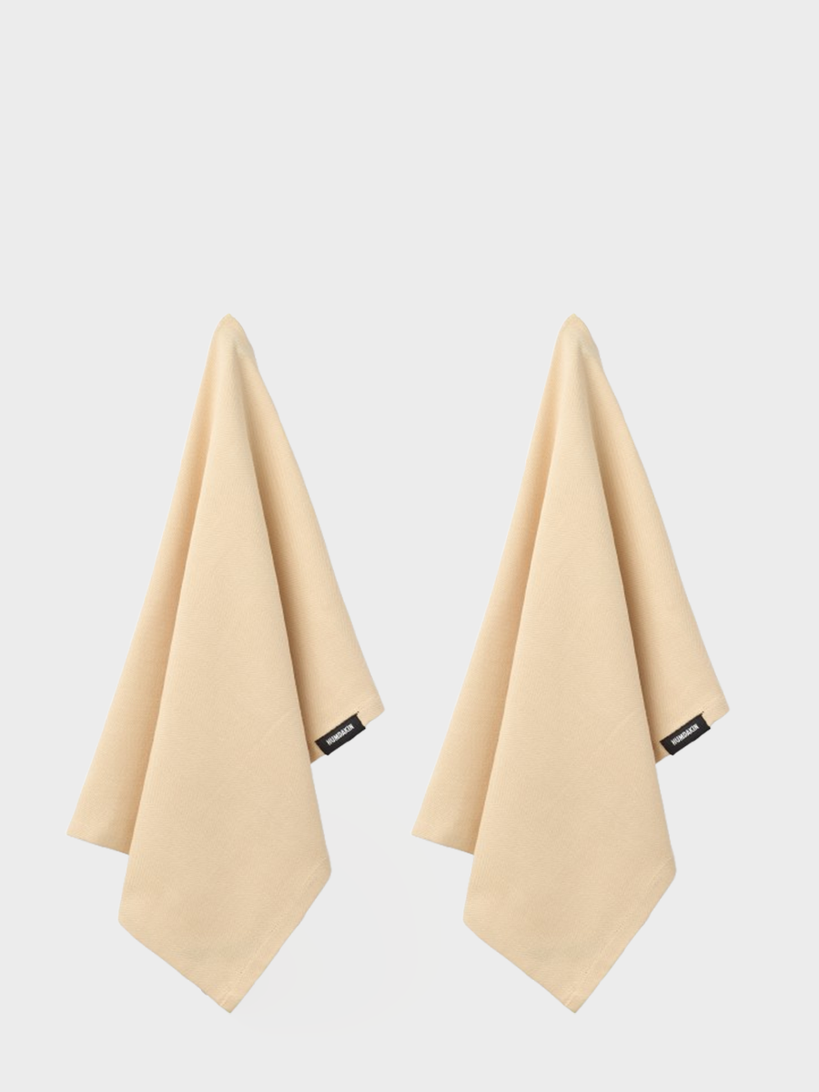 HUMDAKIN Bio Geschirrtuch - 2er Pack Organic textiles 246 Soft Sand