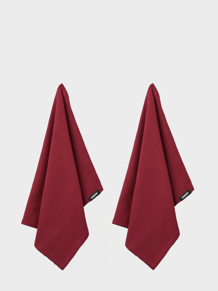 HUMDAKIN Bio Geschirrtuch - 2er Pack Organic textiles 247 Rosewood