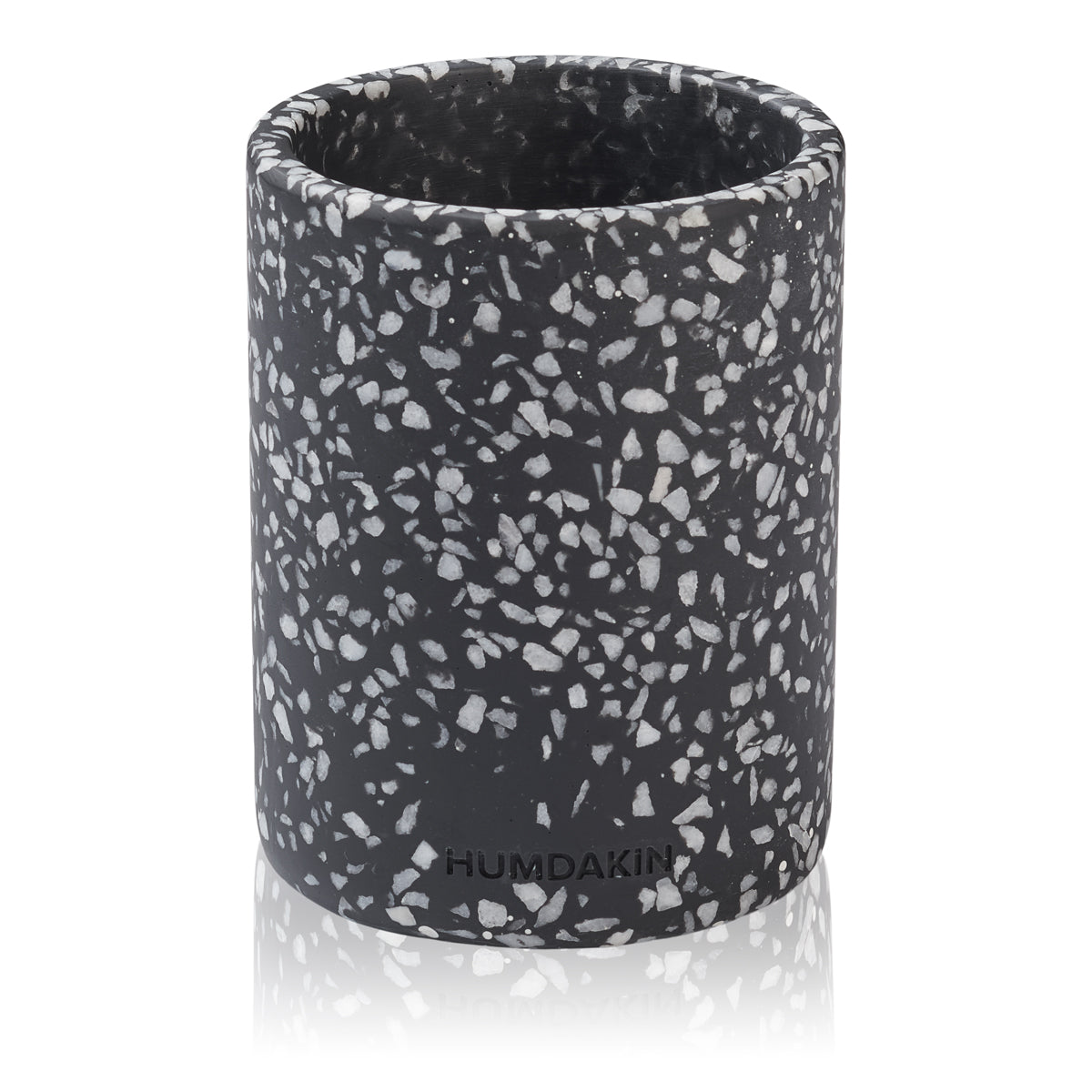 HUMDAKIN Bologna - Terrazzo Vase w. Lid Terrazzo 115 Black