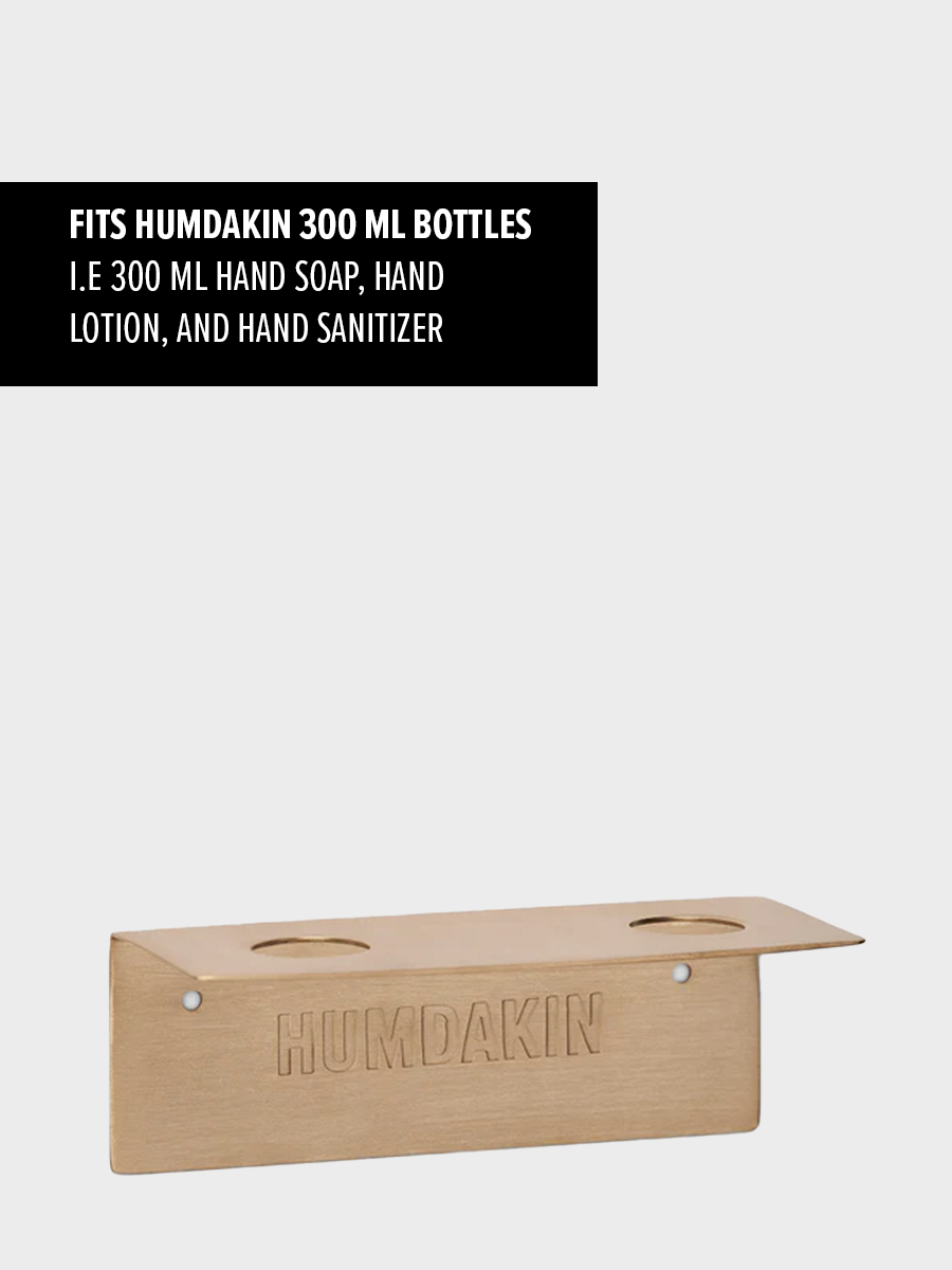 HUMDAKIN Bottle Hanger 300ml. Double - Brass Diverse 116 Brass