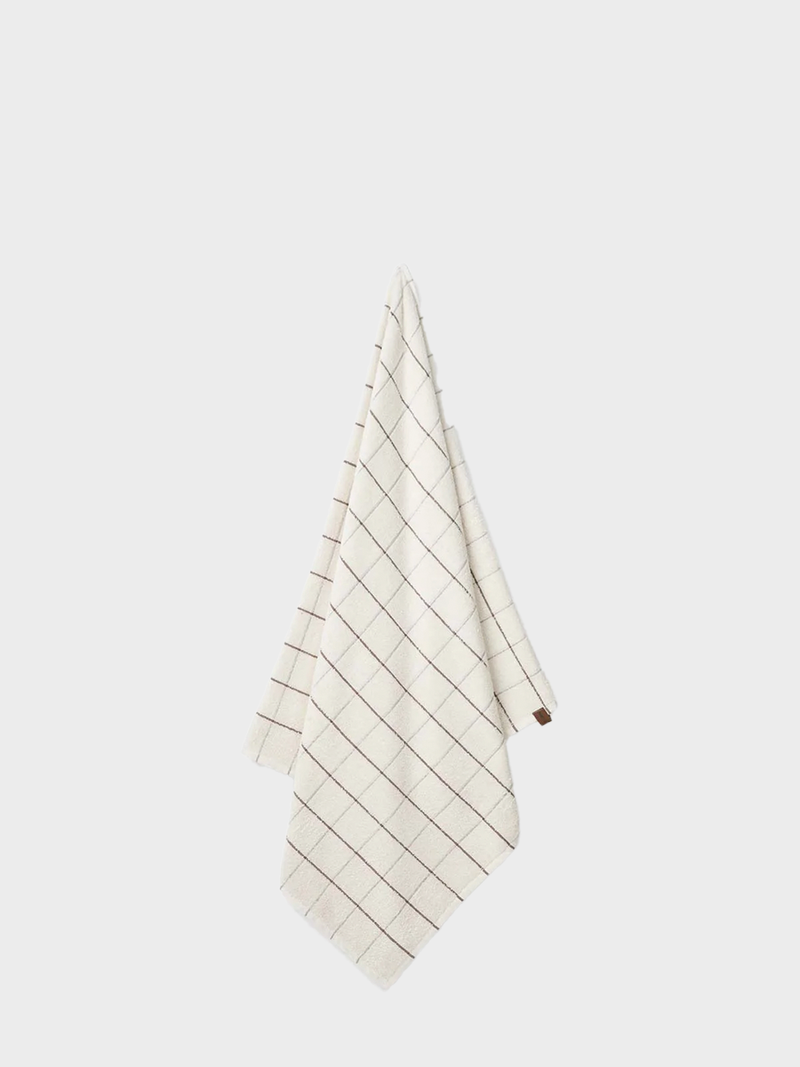 HUMDAKIN Check Terry Bath Towel Organic textiles 100 Pine