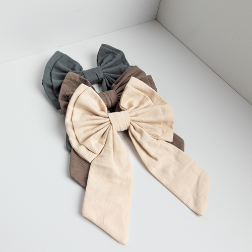 HUMDAKIN Decorative Bow Organic textiles 229 Undyed