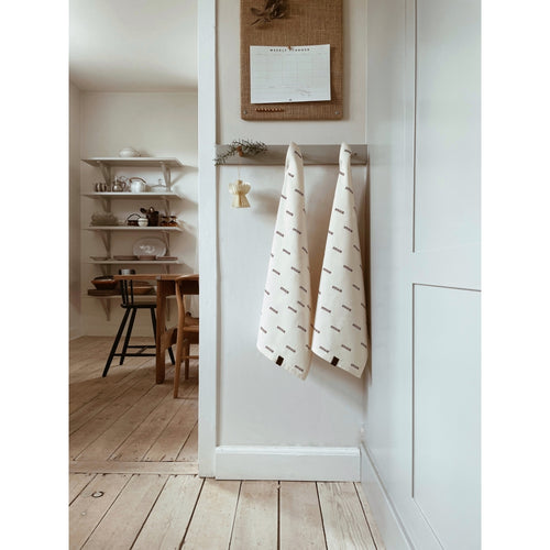 HUMDAKIN Geschirrtuch - Hygge - 2er Pack Organic Textiles 029 Shell
