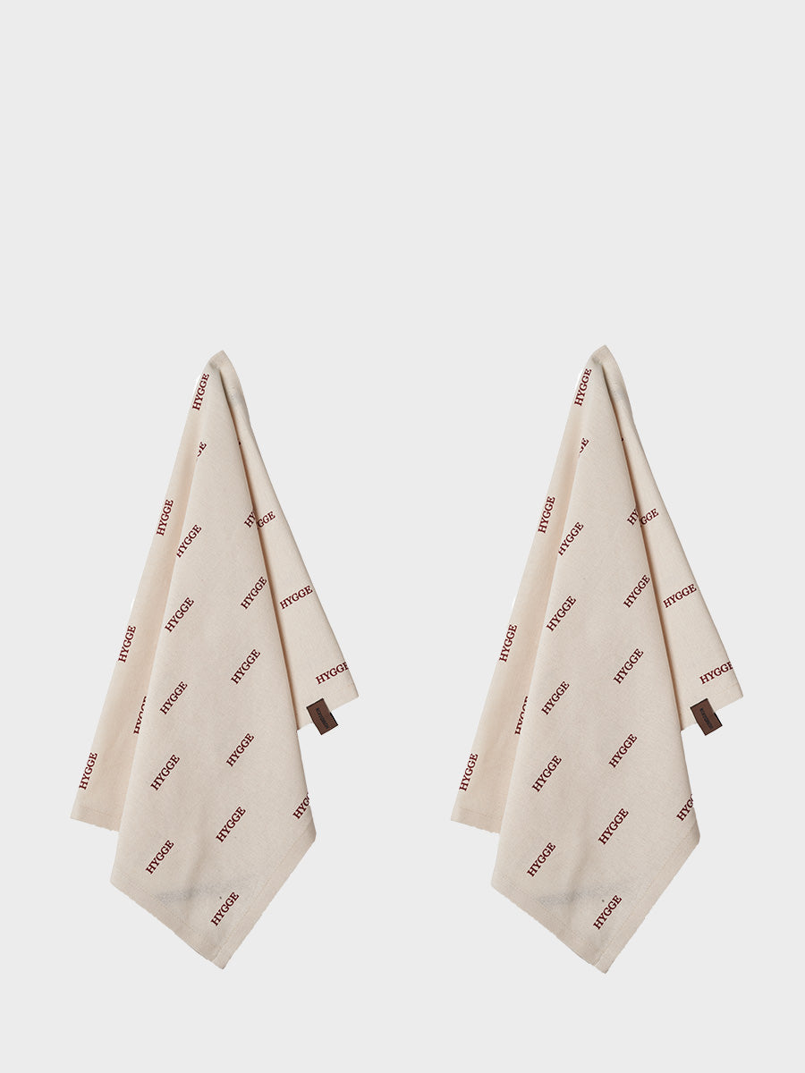 HUMDAKIN Geschirrtuch - Hygge - 2er Pack Organic textiles 029 Shell