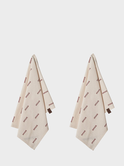 HUMDAKIN Geschirrtuch - Hygge - 2er Pack Organic textiles 029 Shell