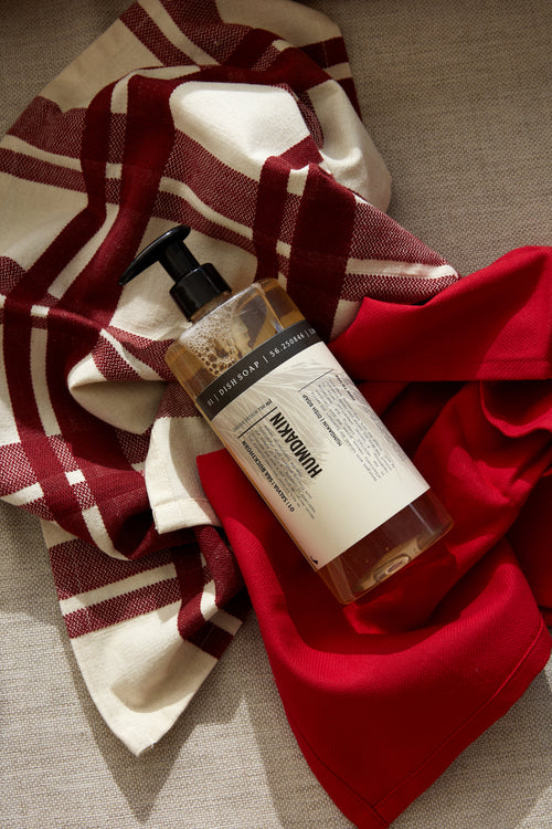 HUMDAKIN Geschirrtuch - rotkariert Organic textiles 00 Neutral/No color