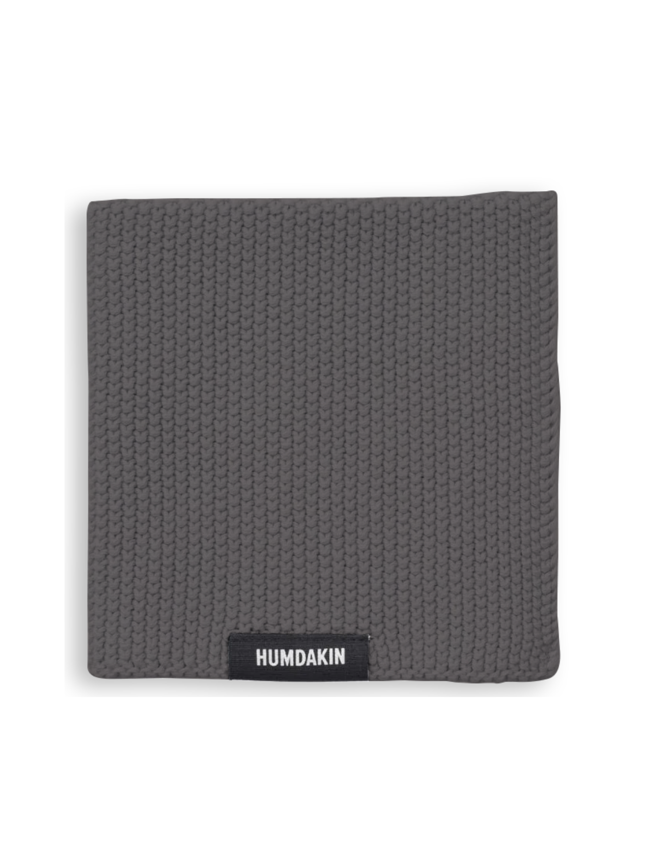 HUMDAKIN Gestricktes Geschirrtuch Organic Textiles 255 Steel Grey
