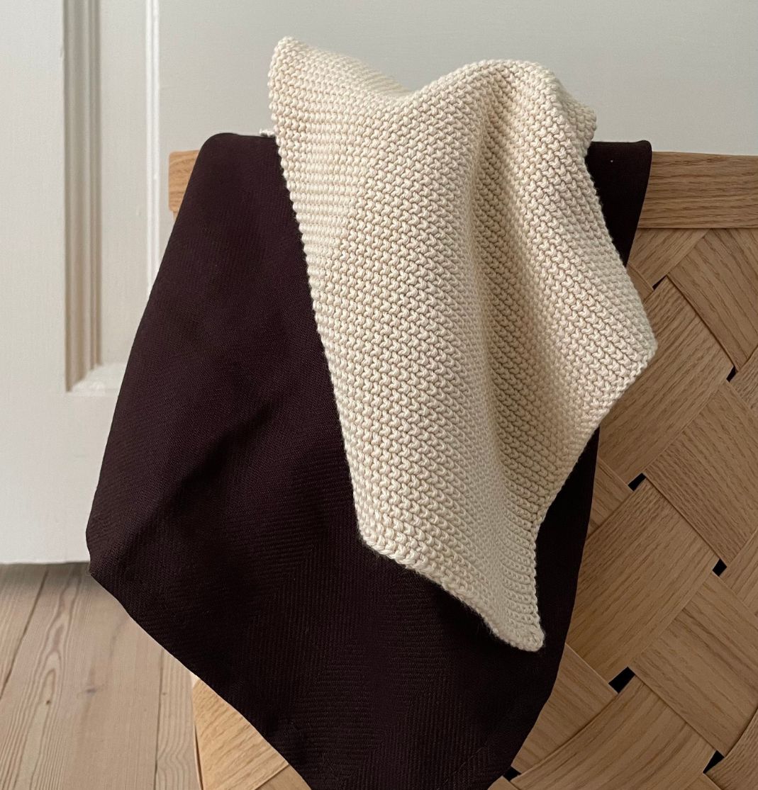 HUMDAKIN Gestricktes Geschirrtuch Organic textiles 229 Undyed