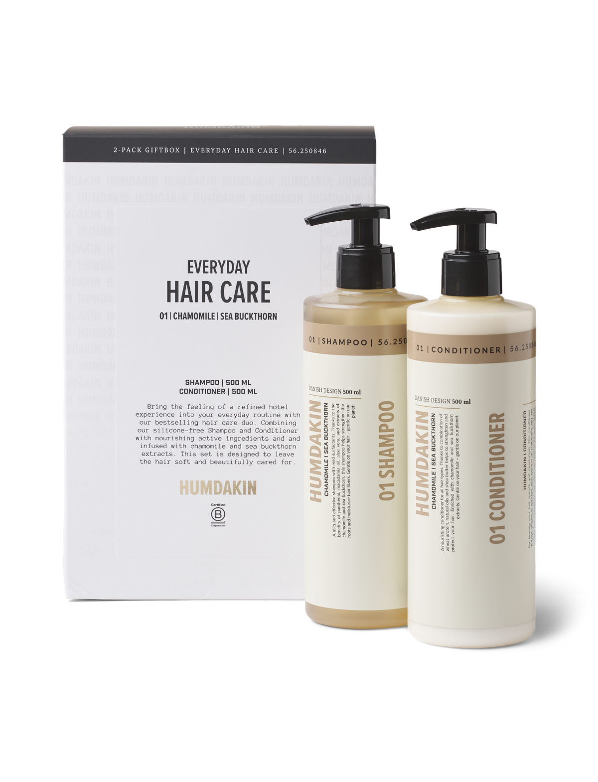 HUMDAKIN Gift Box - 01 Hair Care - Chamomille & Sea Buckthorn Hair and Body Care