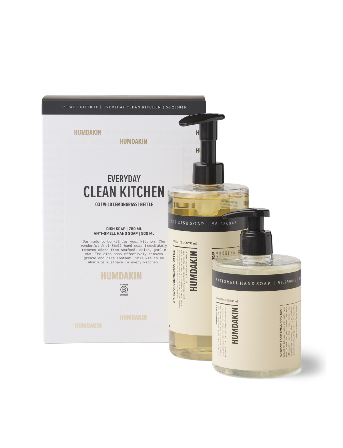 HUMDAKIN Gift Box - 03 Clean Kitchen - Wild Lemongrass & Nettle and Anti Smell Cleaning
