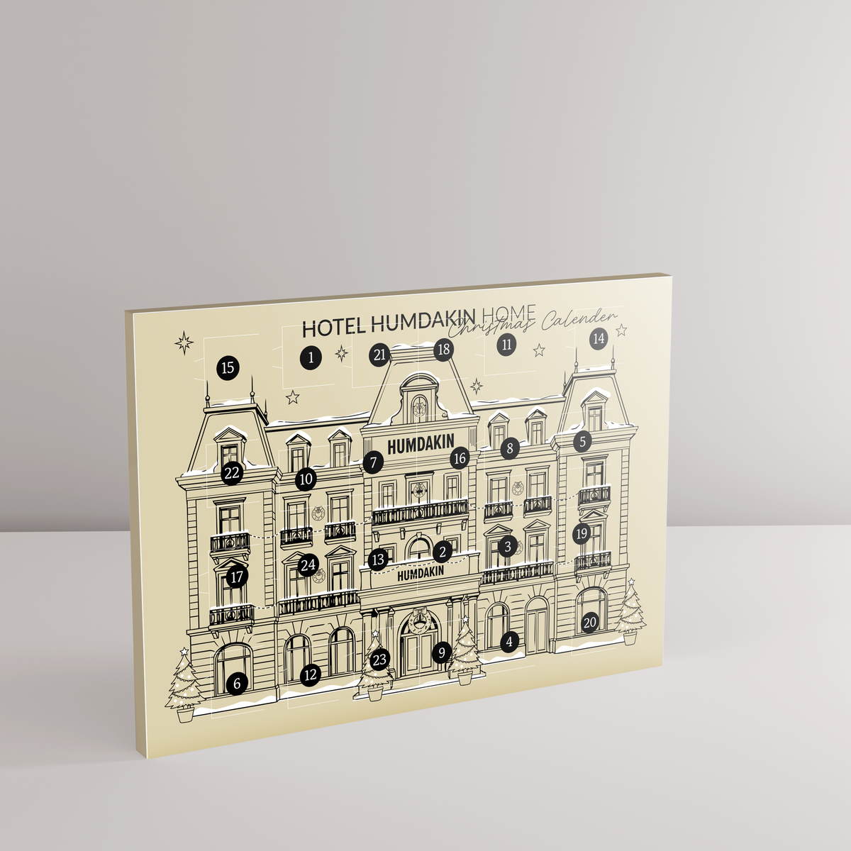 HUMDAKIN HUMDAKIN Chocolate Christmas Calender 2026 Merch Beige/White