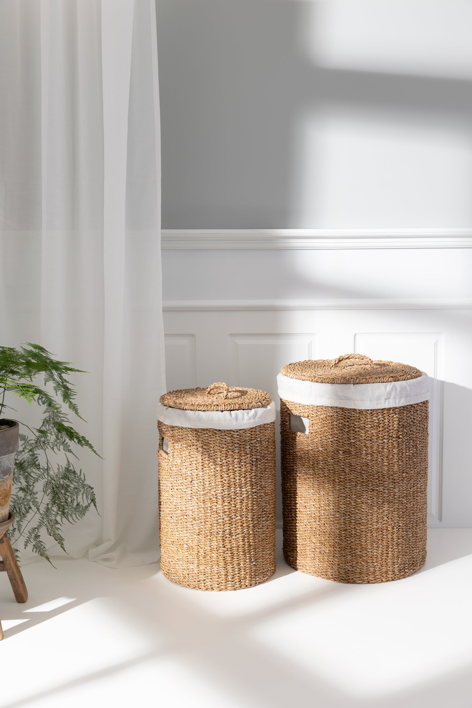HUMDAKIN Laundry Hamper Set Laundry 230 Organic Cotton Lining