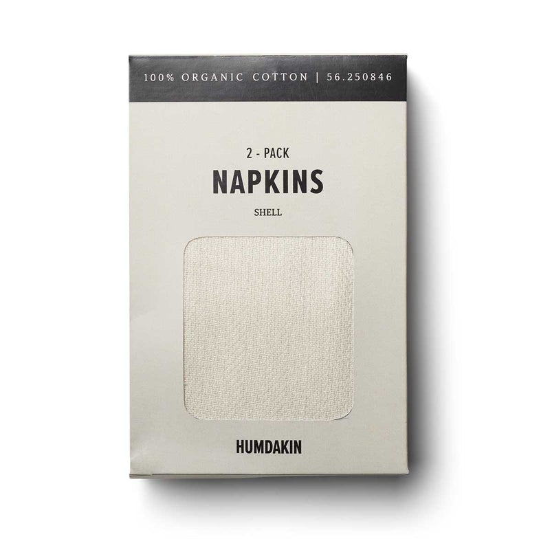 HUMDAKIN Napkin - 2 pack Organic textiles 029 Shell