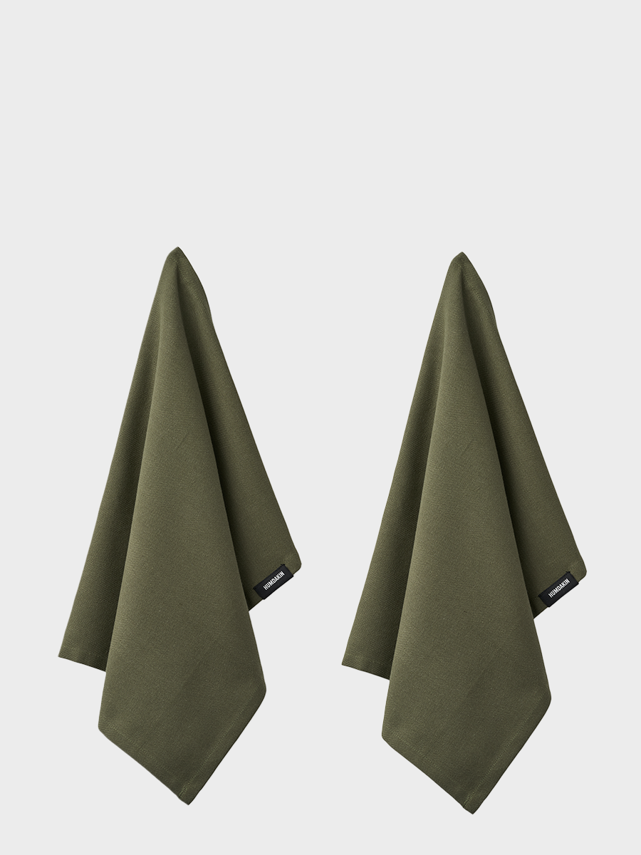 HUMDAKIN Bio Geschirrtuch - 2er Pack Organic textiles 149 Evergreen
