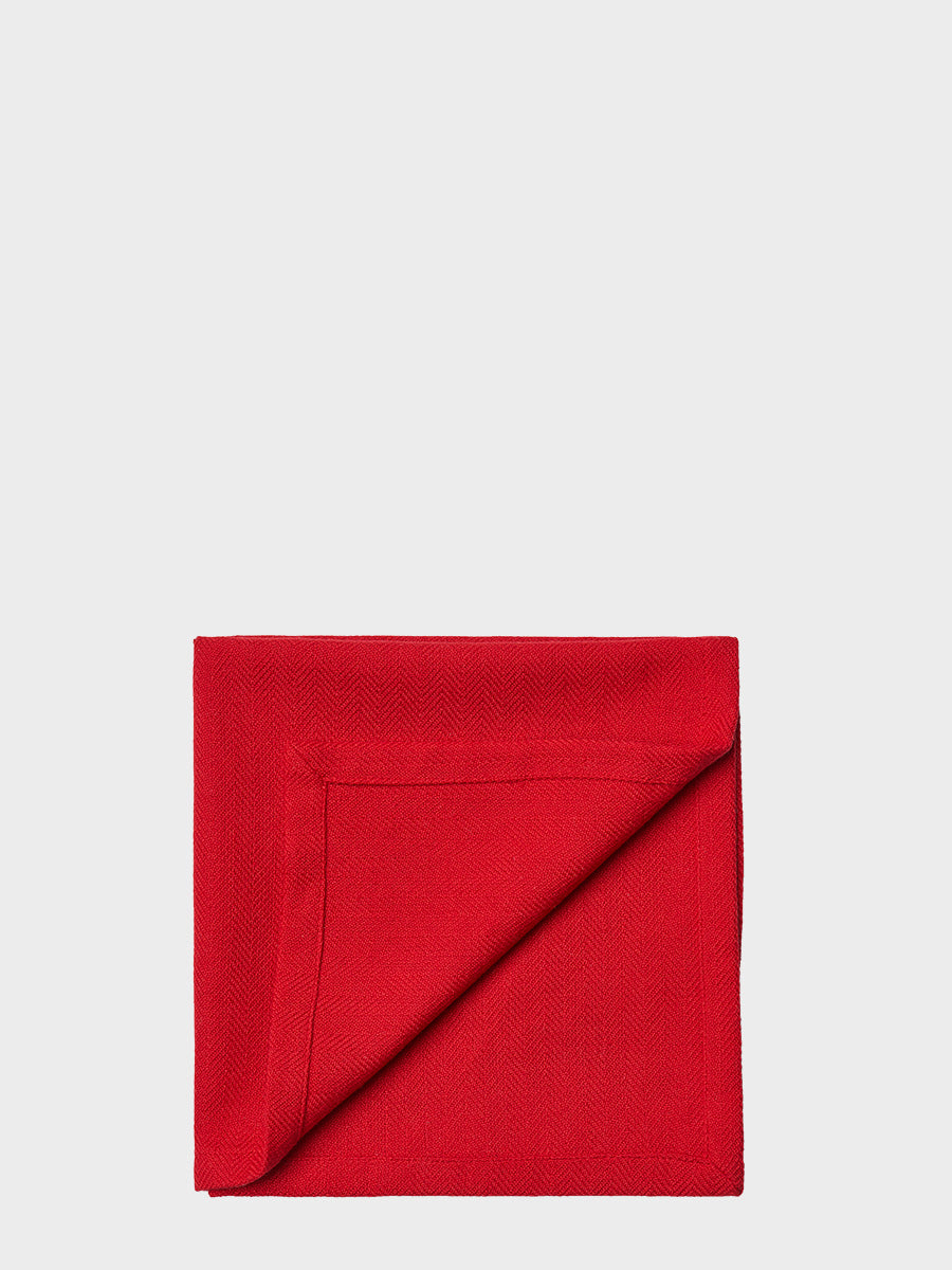 HUMDAKIN Serviette - 2er Pack Organic textiles 118 Christmas Red