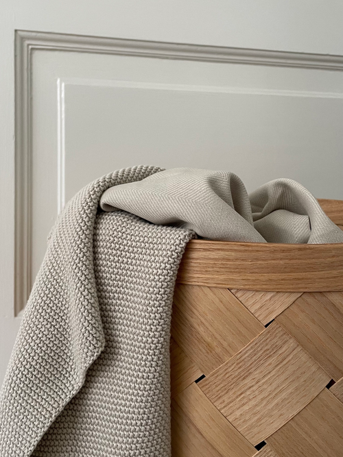 HUMDAKIN Strick-Küchentuch Organic Textiles 01 Light Stone