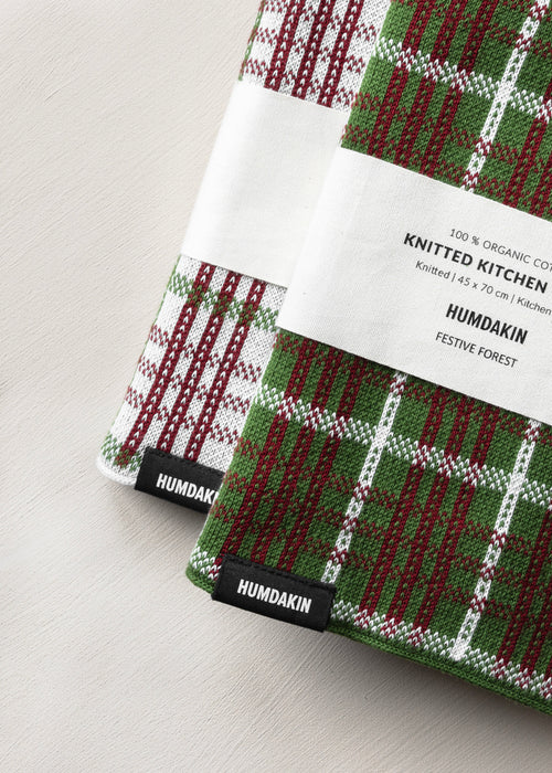 HUMDAKIN Strick-Küchentuch Organic textiles 245 Festive Forest