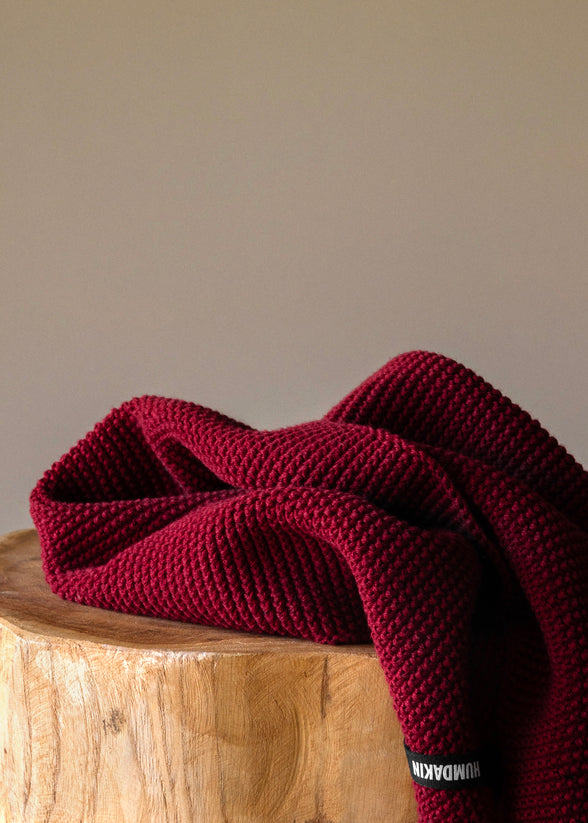 HUMDAKIN Strick-Küchentuch Organic textiles 247 Rosewood