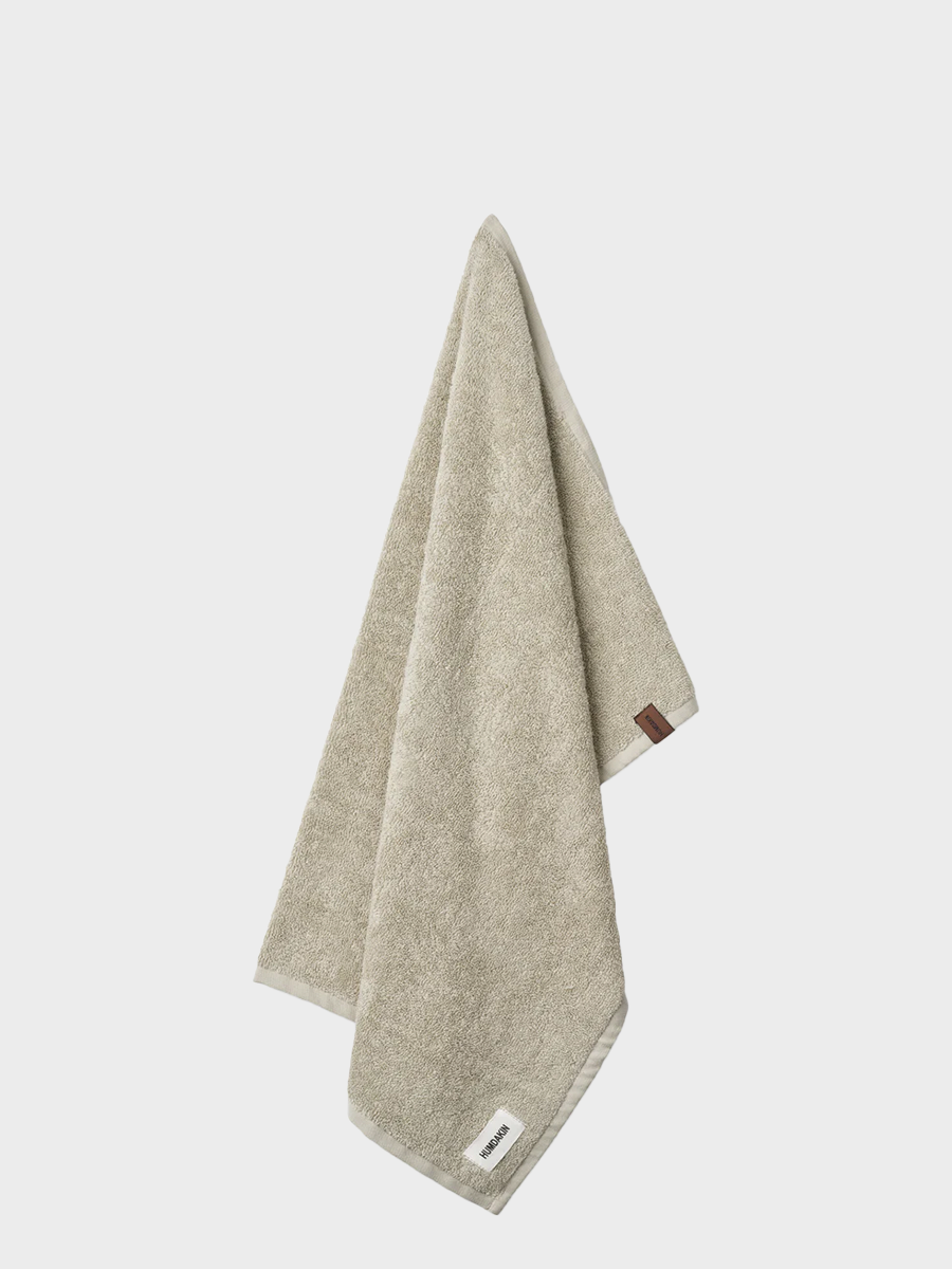 HUMDAKIN Terry Bath Towel Organic textiles 01 Light Stone