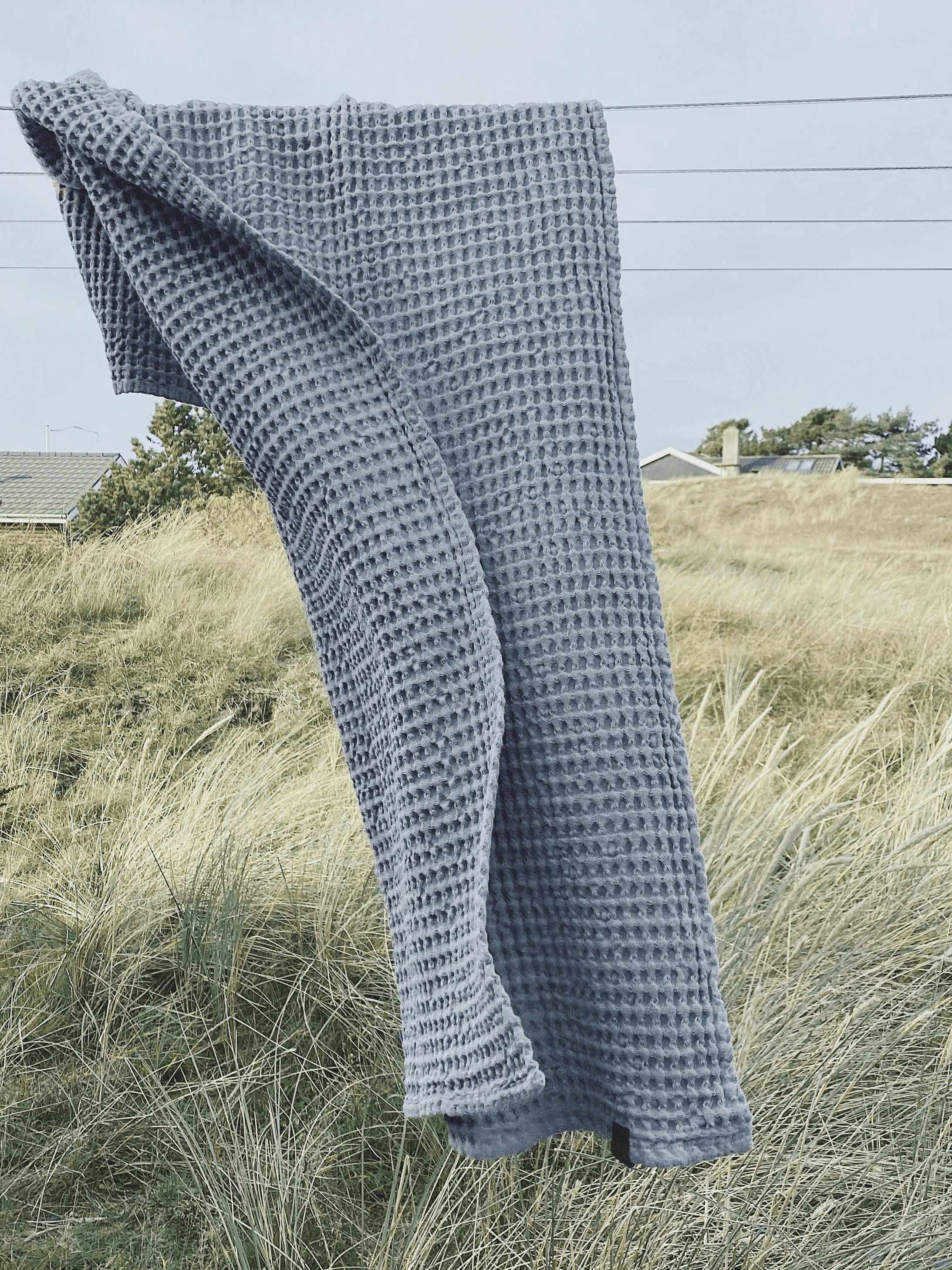 HUMDAKIN Badetuch - Waffle Organic textiles 019 Stone