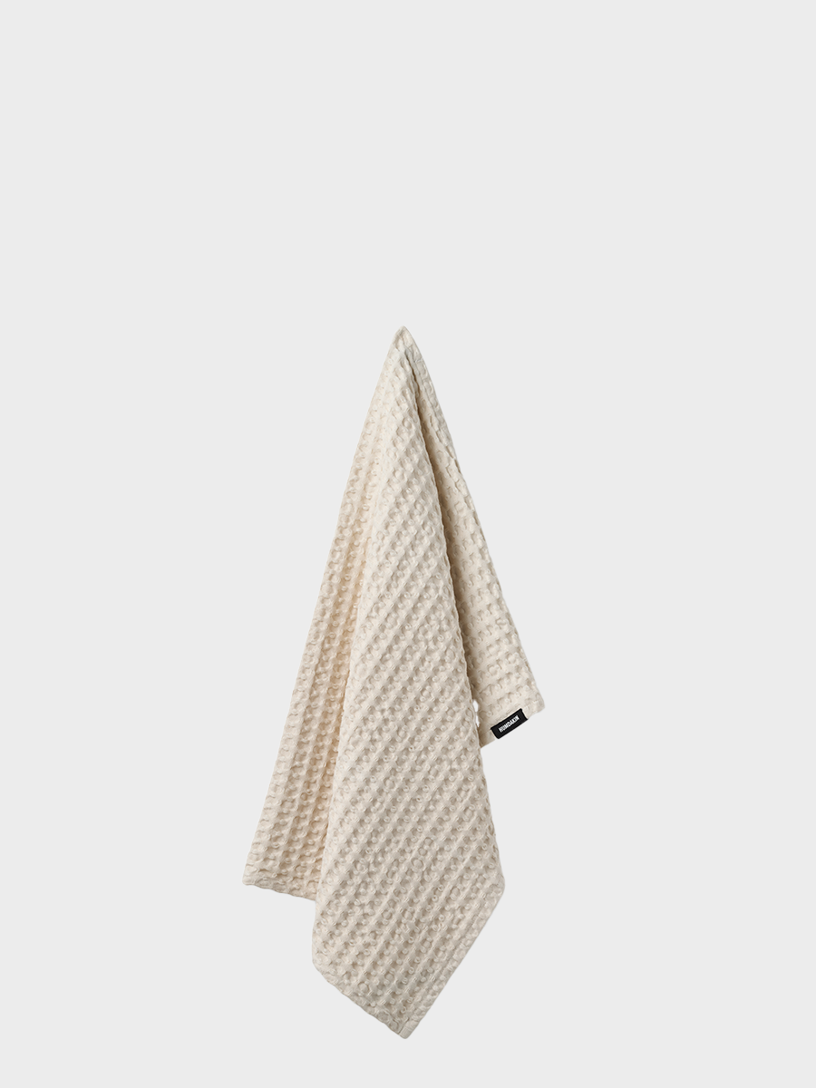 HUMDAKIN Waffle Bath Towel Organic textiles 229 Undyed