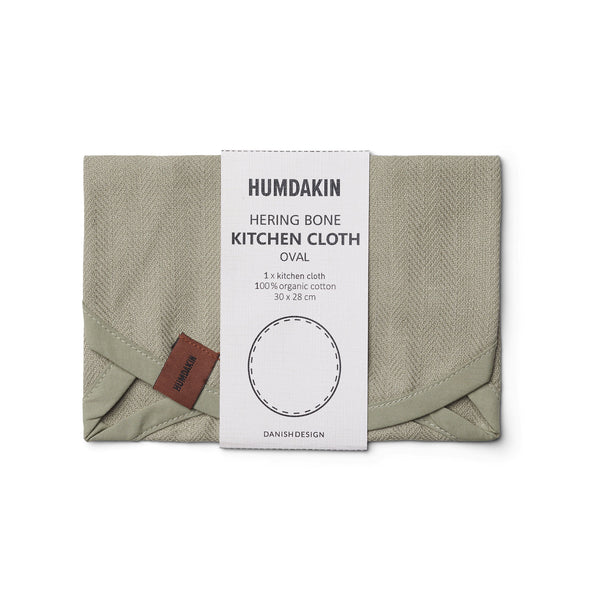 HUMDAKIN Oval Küchentuch Organic textiles 026 Oak